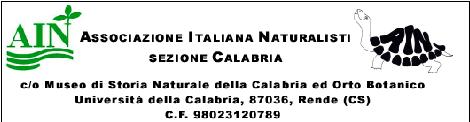 Associazione Italiana Naturalisti - sezione Calabria
