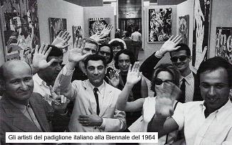 Gli artisti del padiglione italiano alla Biennale del 1964
