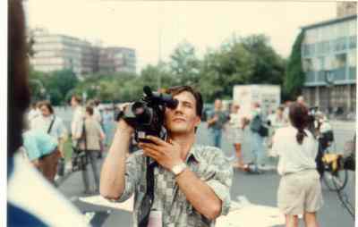 Anselmo Cadelli a Berlino nel 1993 (foto Massimo Consoli)