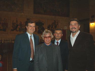 Nella foto da sinistra: Federico Gennaccari, Leo Valeriano, Sergio Benedetti e Silvano Olmi