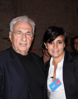 Frank O. Gehry e Claudia Domenicucci - 11.Mostra Internazionale di Architettura - Venezia 2008