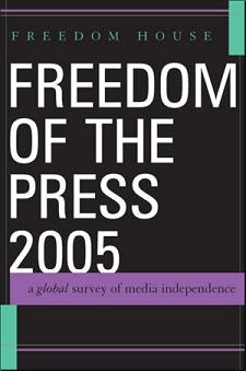 La copertina del Rapporto 2005 di Freedom House sulla Libertà di Stampa
