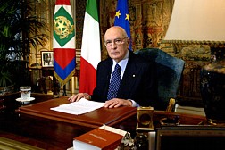 Il Presidente della Repubblica Giorgio Napolitano