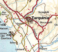 Come raggiungere Tarquinia